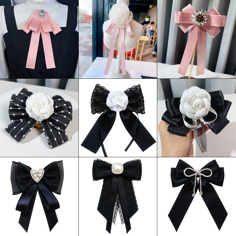 80 รูปแบบสําหรับ ChoosingWomen Pre-Tied Bow Ties พร้อม Pins บนด้านหลังคลาสสิก JK สไตล์วิทยาลัย Tie Collar อุปกรณ์เสริมสําหรับงานแต่งงาน