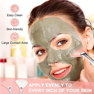 แปรงหน้าพัดลมหน้ากากแปรงนุ่มใบ Applicator แปรงเครื่องมือสําหรับ Peel Glycolic Mask แต่งหน้า