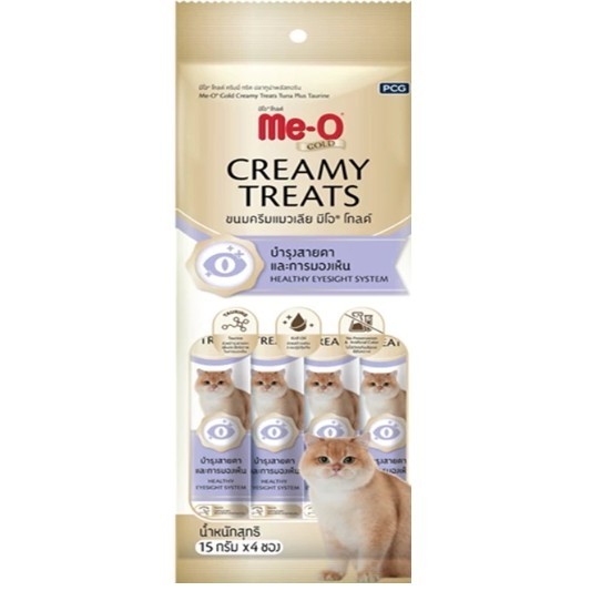 [ แพ็ค4ซอง ] ขนมแมวเลีย Me-O Gold Creamy Treats ขนมแมวเลีย 15g - รูปที่ 3