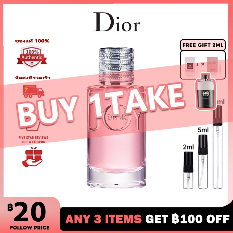 พร้อมส่ง แท้ % Joy by Dior EDP 2ml/5ml/10ml น้ําหอมจิ๋ว น้ําหอมแบ่ง น้ําหอมผู้หญิง