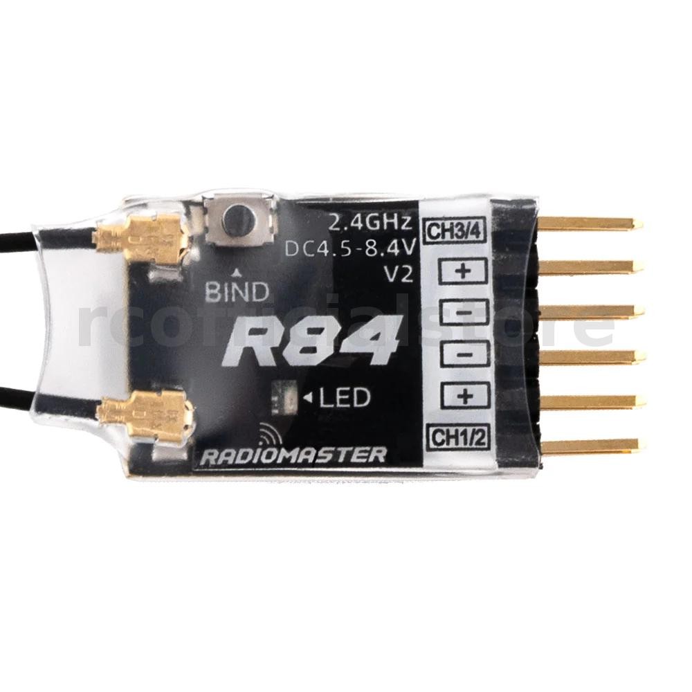 Radiomaster R84 V2 4CH ใช้งานร่วมกับ PWM RC Receiver สําหรับ Frsky D8 D16 SFHSS Radiomaster TX12 T16S เครื่องส่งสัญญาณ