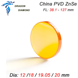 เลนส์โฟกัส Co2 PVD ZnSe Dia.12 18 19.05 20 มม. FL38.1 50.8 63.5 มม. สําหรับเครื่องแกะสลักเลเซอร์