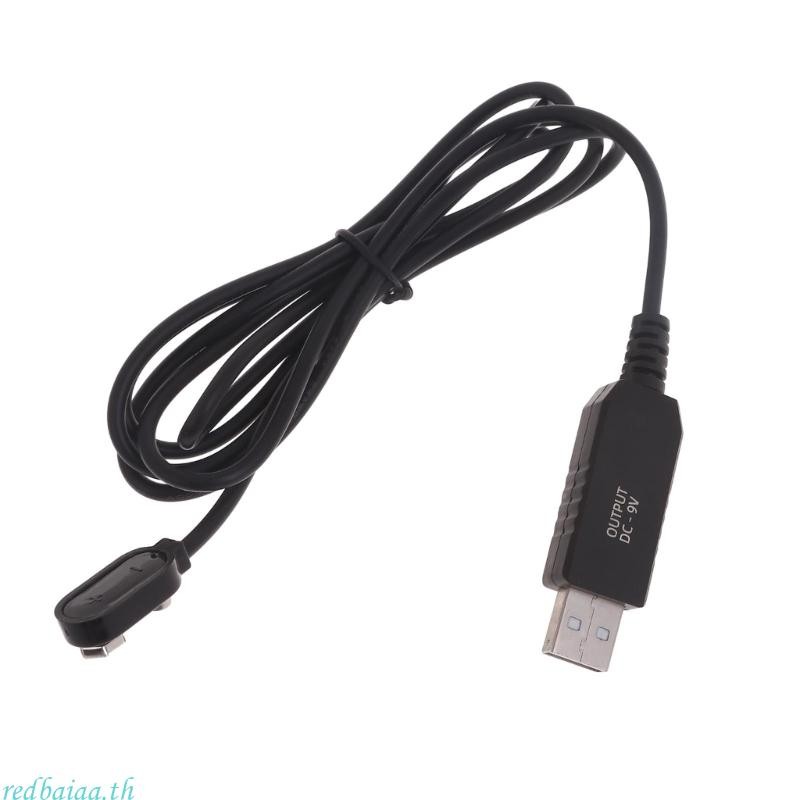 Redbaiaa อัพเกรดสายชาร์จ 9V พร้อมไฟแสดงสถานะ USB เครื่องกําจัด 9V สาย USB การดําเนินงานที่เรียบง่าย