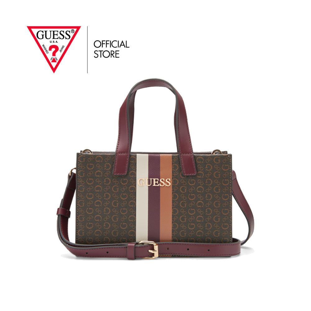 GUESS กระเป๋า รุ่น SG948281 INES MINI TOTE สีน้ำตาล