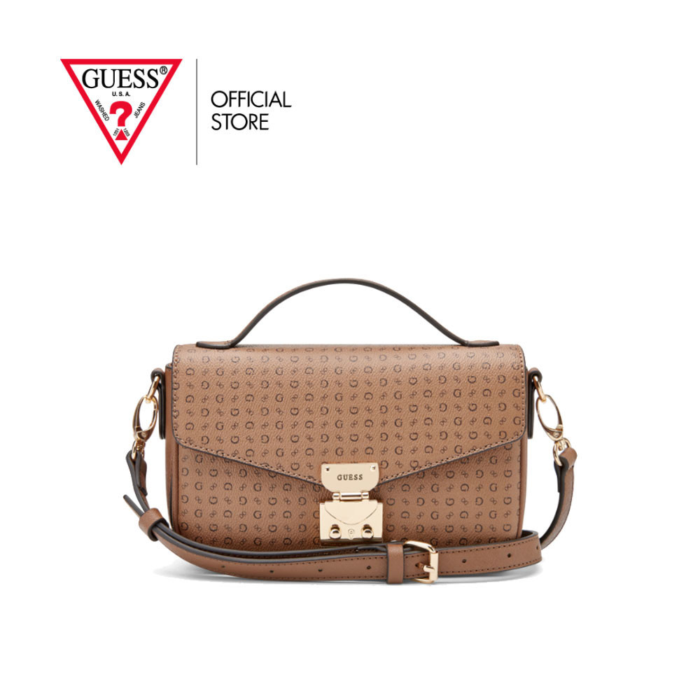 GUESS กระเป๋า รุ่น RG938114 ELAINA CROSSBODY สีน้ำตาล