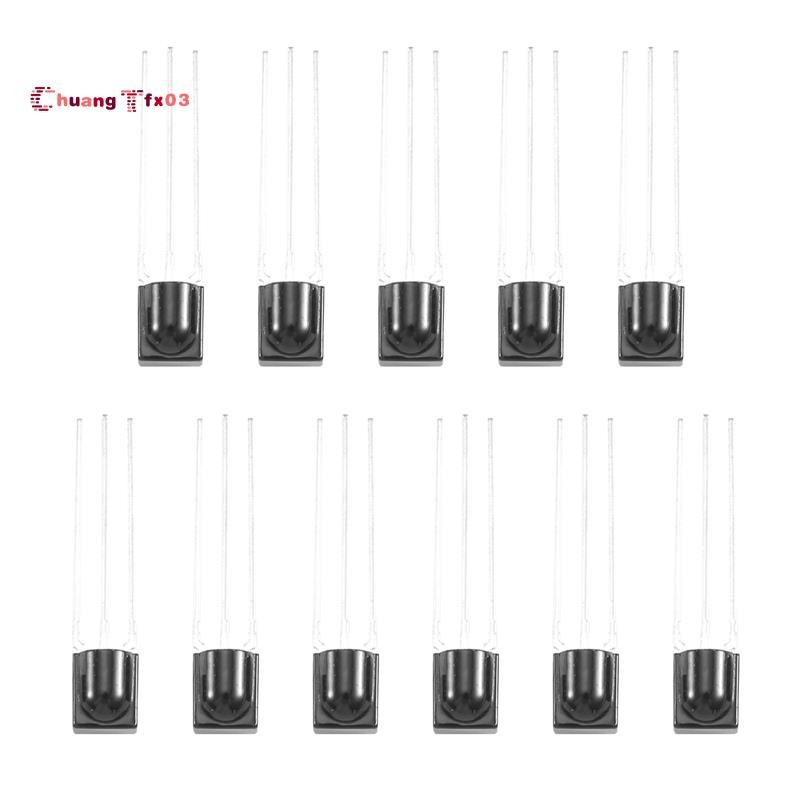 10 ชิ้นระยะทางแผนกต้อนรับ 15M อินฟราเรด VS838 IR Receiver ules สีดํา