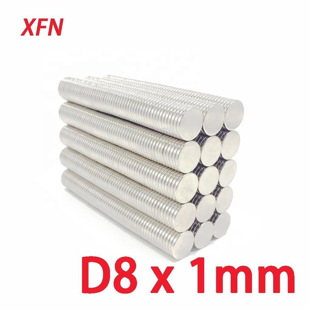 8x1 มม.แม่เหล็ก N52 Neodymium แม่เหล็ก Neodium สําหรับตู้เย็น Aimant Super Ima Magnit Earth แม่เหล็ก