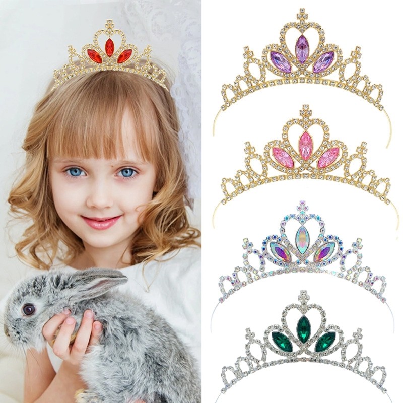 BBD Glitter Crown Hair Hoop อุปกรณ์เสริมแฟชันสำหรับผู้หญิงและเด็กผู้หญิง เหมาะสำหรับคอสเพลย์และของตก