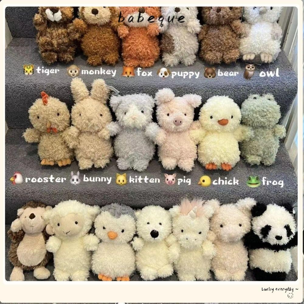 Babeque ตุ๊กตาสัตว์ของเล่น, PP ผ้าฝ้ายน่ารัก Furry Plush ของเล่น, Kawaii นุ่มนกฮูกหมู Lamb Chick เป็ดตกแต่งบ้านผู้ใหญ่