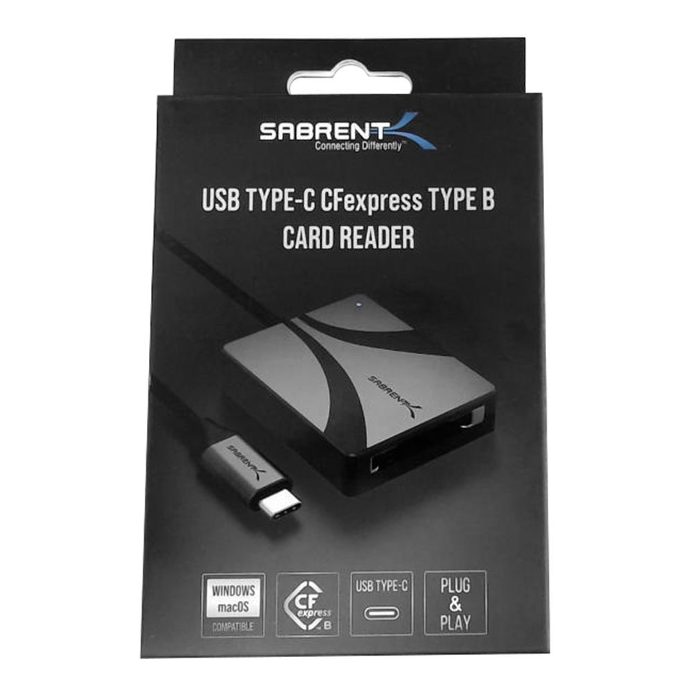 Sabrent USB-C 3.2 Gen 2 CFexpress Type B Card Reader (CR-CFXB) - for PC & Mac