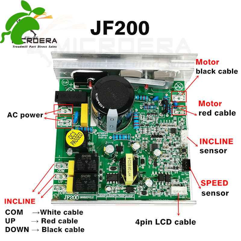 Jld JF200 BL656AS ลู่วิ่งมอเตอร์ Controller แหล่งจ่ายไฟใช้งานร่วมกับ MKS DTPB10-P 3pin ควบคุมเมนบอร์ด