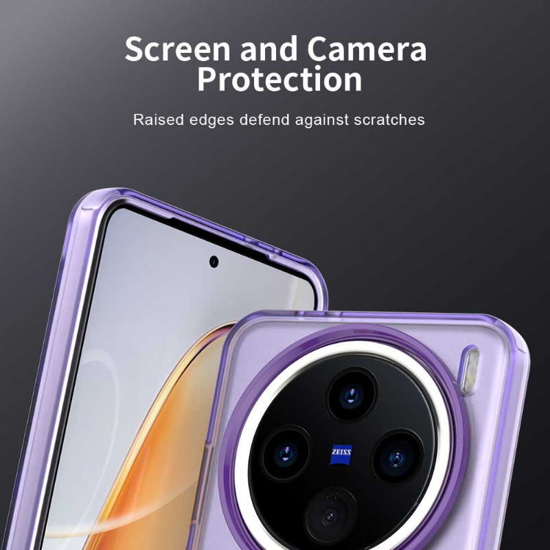 Lenuo Magnetic Matteเคสโทรศัพท์สําหรับVivo V50 lite V40 X200S X200 ultra X200 Pro Mini 5GปลอกCandyสีโปร่งใสแผ่นดินไหวบางปก - รูปที่ 3