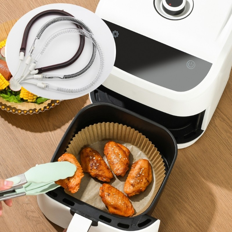 Cc ท่อทําความร้อนคาร์บอนไฟเบอร์ที่มีประสิทธิภาพสําหรับหม้อทอดอากาศ Home Cooks ผู้ที่ชื่นชอบสุขภาพ