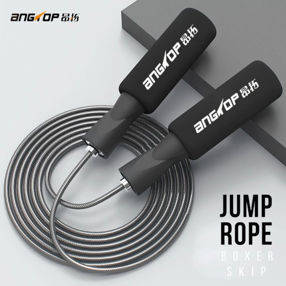 poodoo jump rope เชือกกระโดด สายลวดเหล็ก ปรับความยาวเชือกได้ อุปกรณ์ฟิตเนส