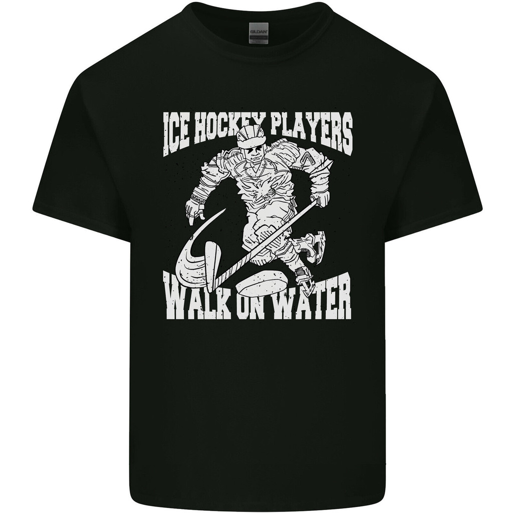 Ice Hockey Player Walk On Water Kids T-shirt Childrens