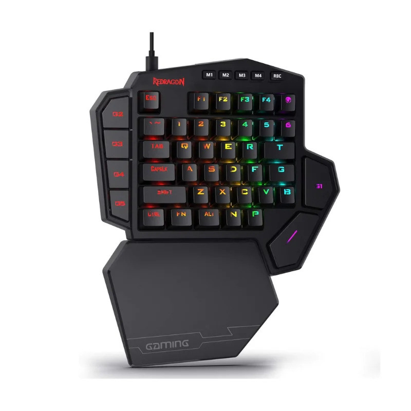 Redragon K585 Wired DITI One-Handed RGB Mechanical Gaming 42 คีย์ Type-C Gaming Hot-Swappable Wrist 
