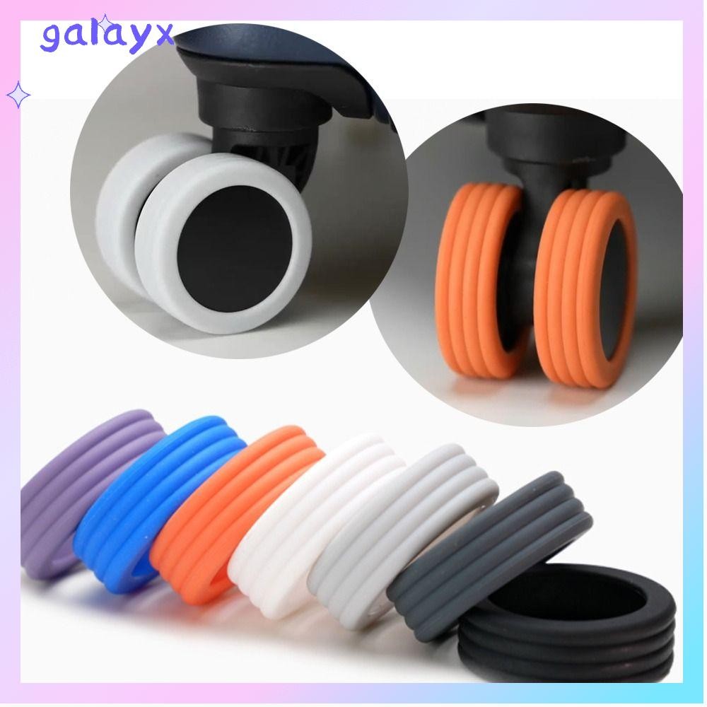 GALAYX 4/8 ชิ้น/เซ็ตกระเป๋าเดินทางล้อรองเท้า,ลดล้อสวมใส่เสียงเงียบกระเป๋าเดินทางล้อป้องกัน,ล้อเสียงยามปกอุปกรณ์เสริมกระเป๋าเดินทางล้อฝาครอบป้องกัน