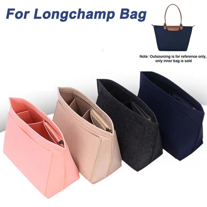 insert bag รู้สึกกระเป๋าจัดระเบียบสำหรับ ความจุขนาดใหญ่ หนาขึ้น ประเภทเกี๊ยว