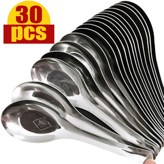 ด้ามยาวช้อนแตงโม-ช้อนรับประทานอาหารนักเรียน-ช้อนซุปในครัวเรื…