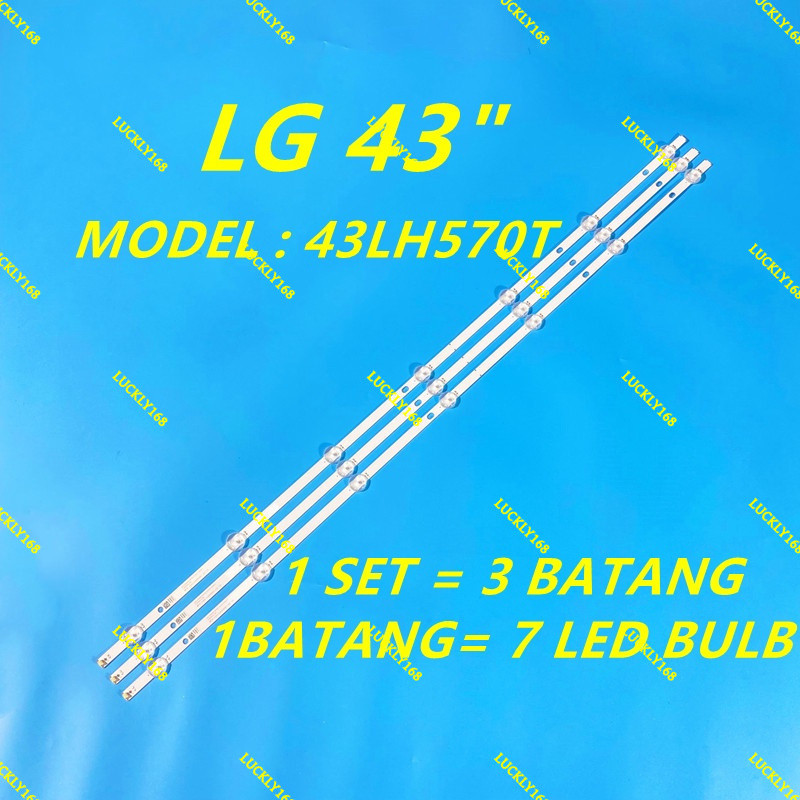 ใหม่ 3 ชิ้น/เซ็ต 43LH570T 43LH511T LG 43" LED TV BACKLIGHT 43LH570 43LH511