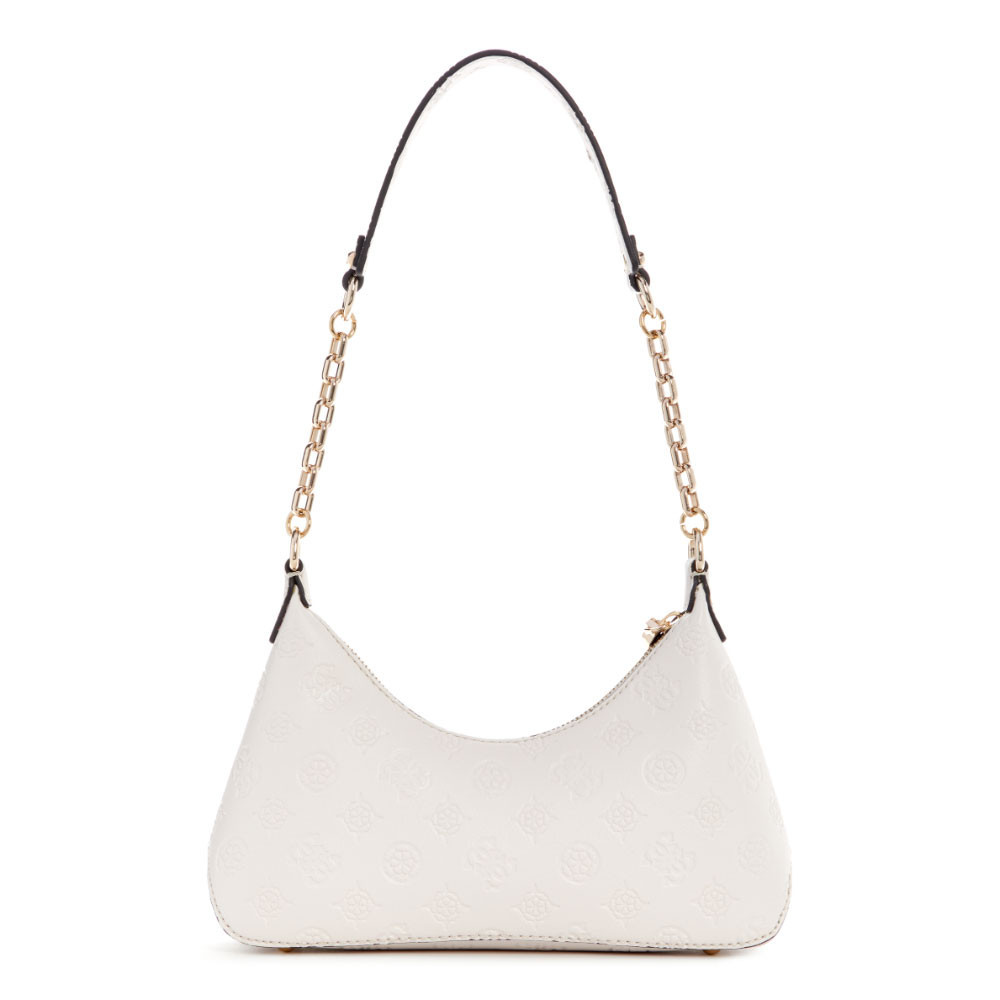 GUESS กระเป๋า รุ่น PD952918 GERTY TOP ZIP SHOULDER BAG สีขาว