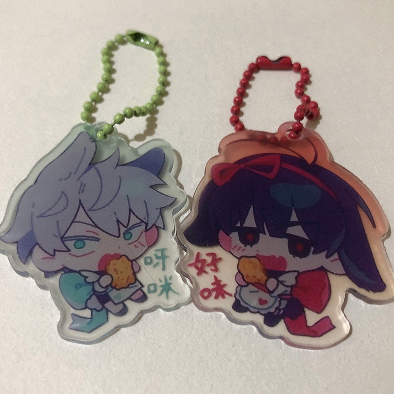 2 ชิ้น/ล็อตทีวี Alien Stage Ivan Till คอสเพลย์พวงกุญแจ Q-version ตัวอักษรกระเป๋าจี้อะคริลิคพวงกุญแจอ