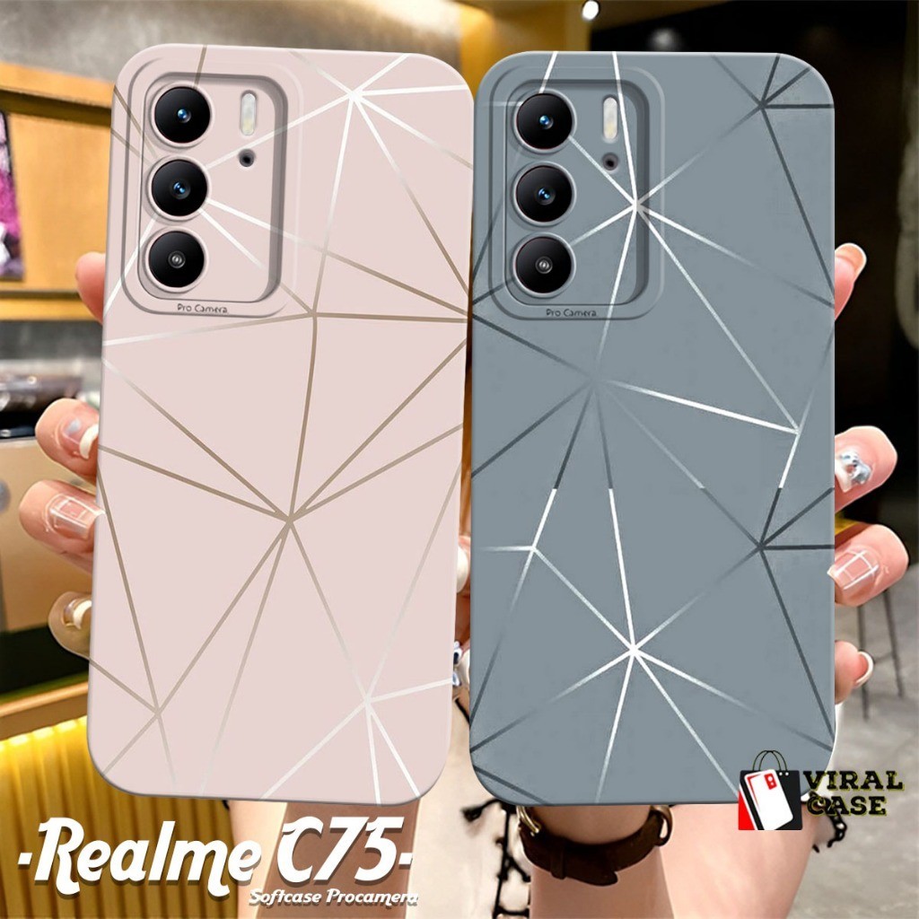 เคส REALME C75 4G 2024 / REALME C75X 4G 2024 / REALME C65 4G 2024 ล่าสุด - เคสแฟชั่นบทคัดย่อ - เคส R