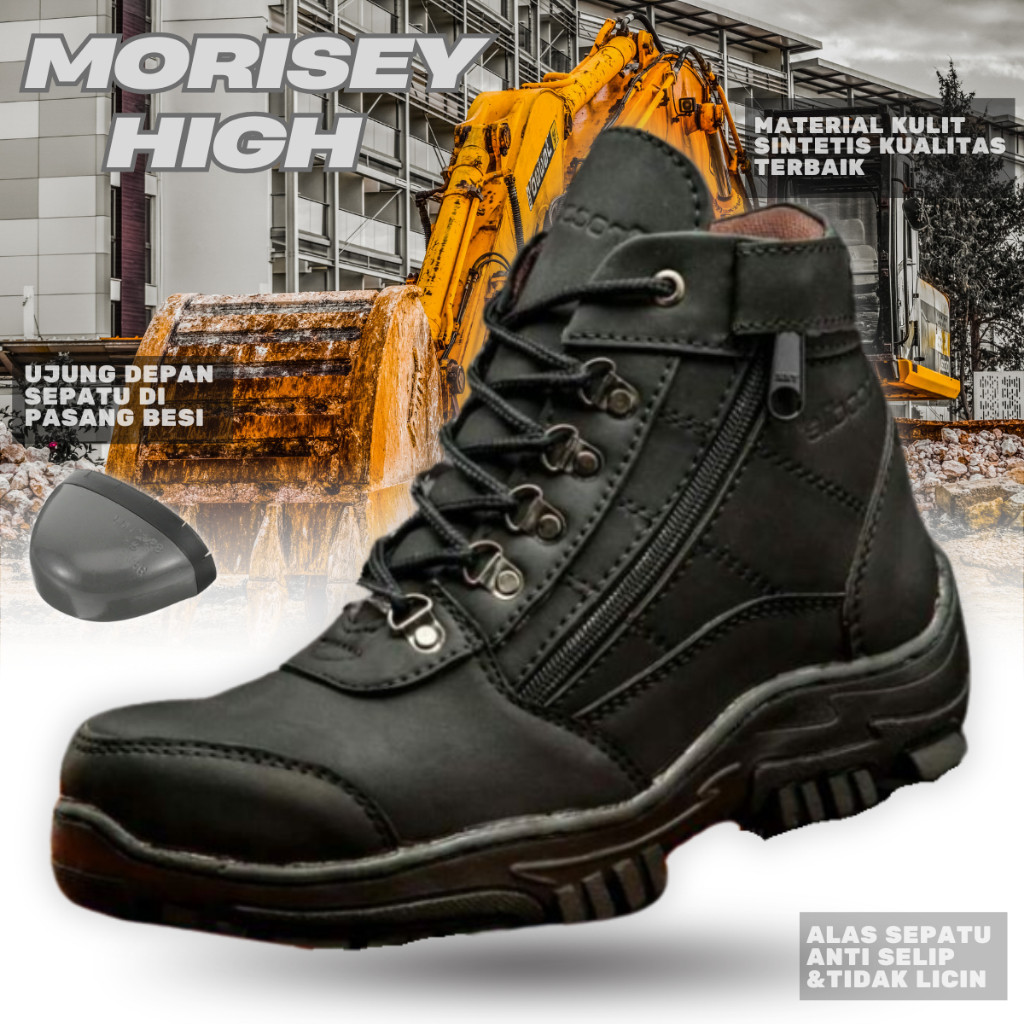 [ต้นฉบับพรีเมี่ยม] MORISEY MENS SAFETY BOOTS MOUNTAIN TRACKING BIKERS TOURING SHOES