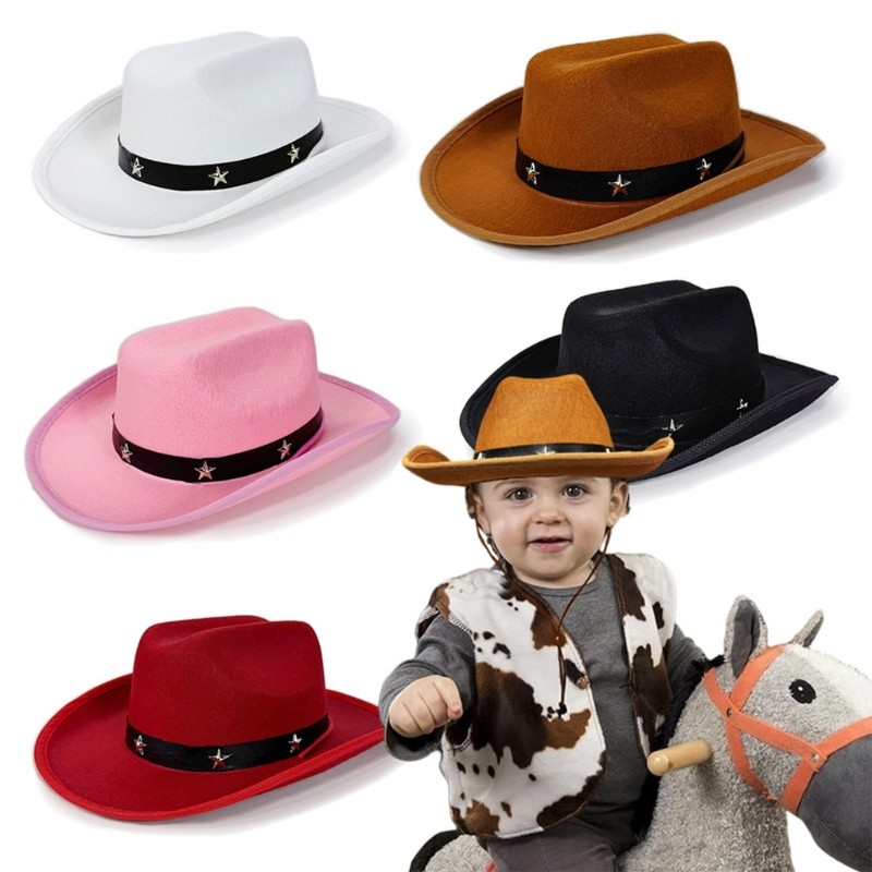 ACE Child s Western Cowboy Hats หมวกขี่ม้าสําหรับงานปาร์ตี้และชุดลําลอง