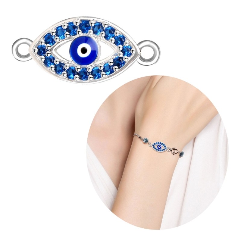 LA Stylish Zirconia Embellished Evil Eyes จี้สําหรับผู้หญิงเครื่องประดับอุปกรณ์เสริม