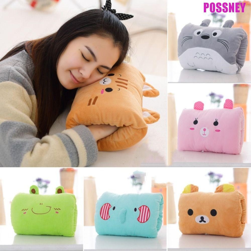 Possney สํานักงาน Nap หมอน, Super Soft Plush ของเล่นมืออุ่นหมอน, Creative ตุ๊กตาสัตว์ Hand Hold หมอนการ์ตูนตุ๊กตาของเล่นหญิงของขวัญ