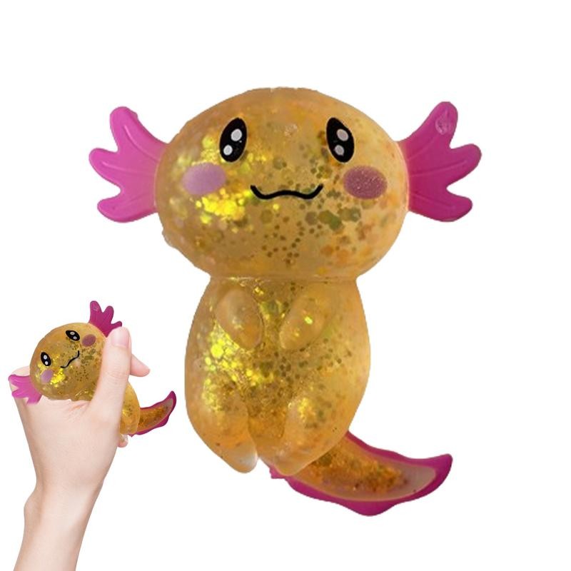 Axolotl Fidget Axolotl ความเครียดบรรเทาบีบของเล่นสนุกและน่ารักของเล่นสําหรับความเครียดบรรเทาของเล่นยืดหยุ่นสําหรับเด็กและผู้ใหญ่ Sensory