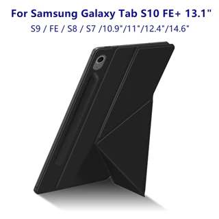 จัดส่งด่วน! Galaxy Tab S711 นิ้ว/S8/S9/S10/S10 Lite FE+ 13.1 นิ้ว/S9 FE+ 12.4 นิ้ว/Ultra 14.6 เคสหนังพรีเมียมแบบพับได้พร้อมระบบแม่เหล็กสำหรับแท็บเล็ต พร้อมขาตั้งแท็บเล็ต