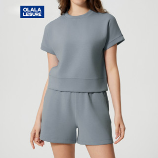 OLALA  Leisure  Yoga Sports Set Short Sleeves Sports Top And…