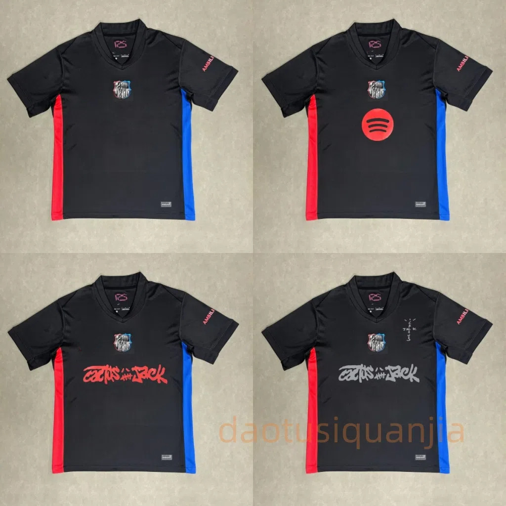 24-25 BARCELONA Travis Scott เสื้อฟุตบอล Fan Edition S-4XL