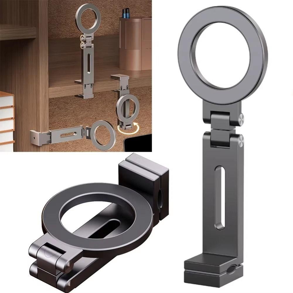 TUMZAP ที่วางโทรศัพท์เครื่องบิน, ที่วางโทรศัพท์แบบแม่เหล็กยืดหยุ่นแบบพับได้, ขายึดปรับได้มัลติฟังก์ชั่น 360° Rotation Hands-Free Desk Phone Clip Bracket Flight - รูปที่ 7