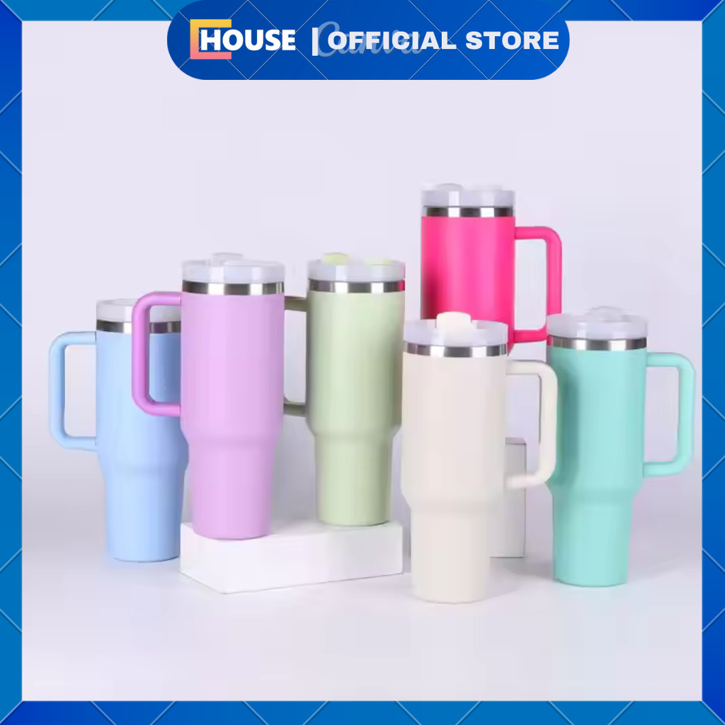 UHOUSE jumbo Stainless Tumbler/Large Tumbler 1200ml/304 ขวดดื่มสแตนเลส/แก้วน้ํารั่ว