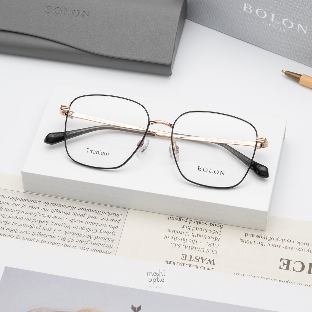 แว่นสายตา BOLON รุ่น Montreal BA7023 B13 Black Rose Gold