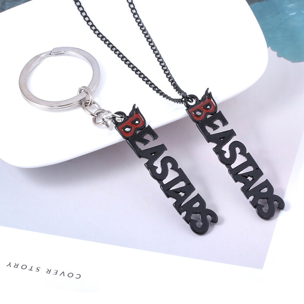 อะนิเมะ BEASTARS พวงกุญแจตัวอักษร Legosi Haru จี้พวงกุญแจสําหรับผู้หญิงผู้ชาย Key Holder เครื่องประด