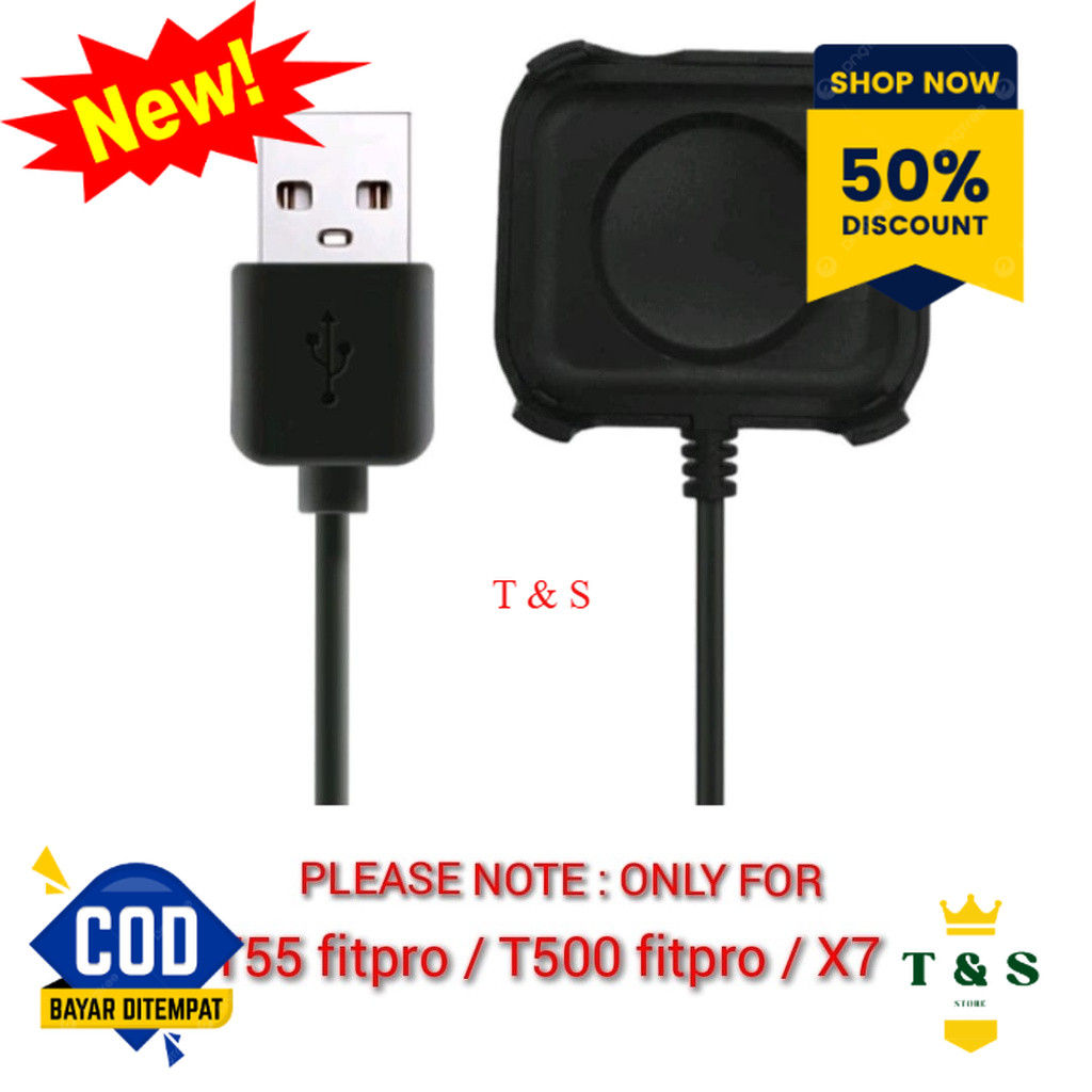 SMARTWATCH SERIES T500 / T55 / T500+ SERIES 7 สายชาร์จ (FITPRO APPLICATION)