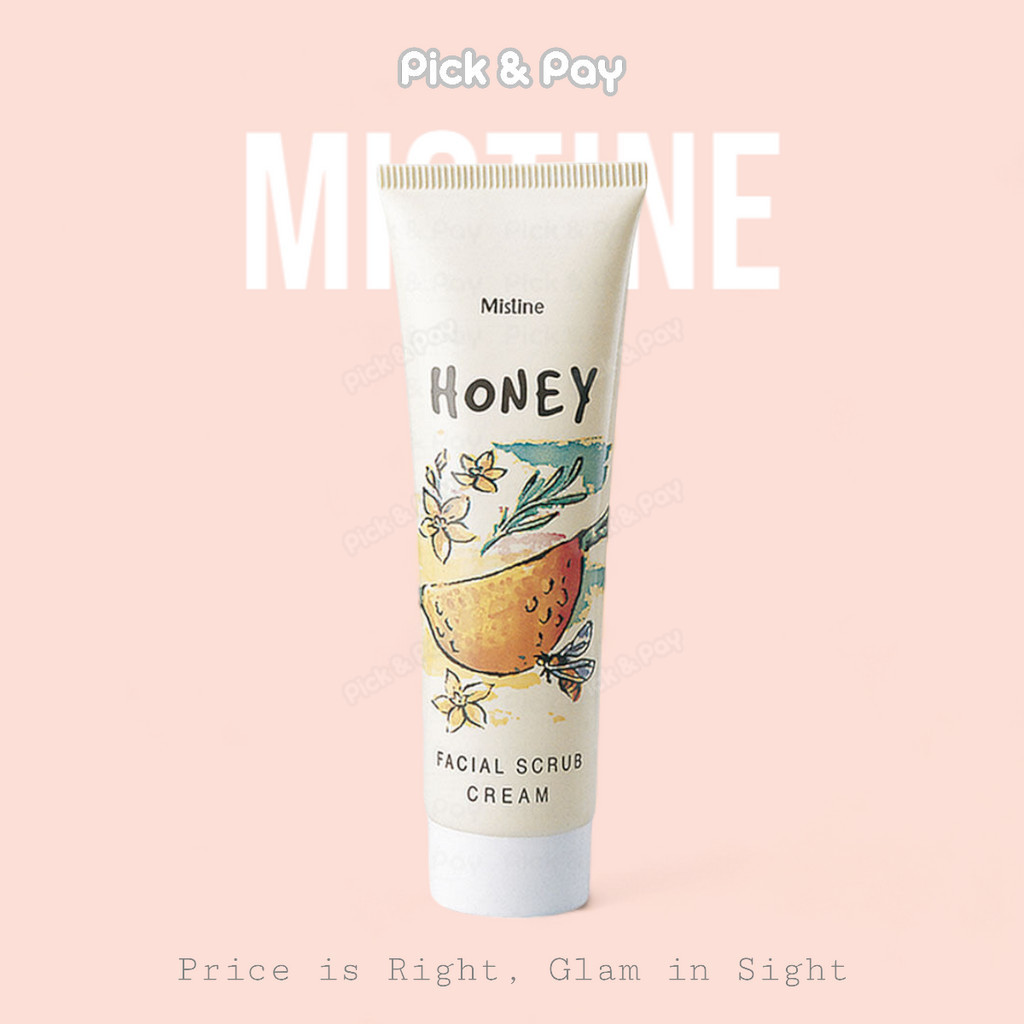 MISTINE มิสทิน ครีมขัดหน้า สูตรผสม 85 กรัม HONEY FACIAL SCRUB CREAM 85 G.