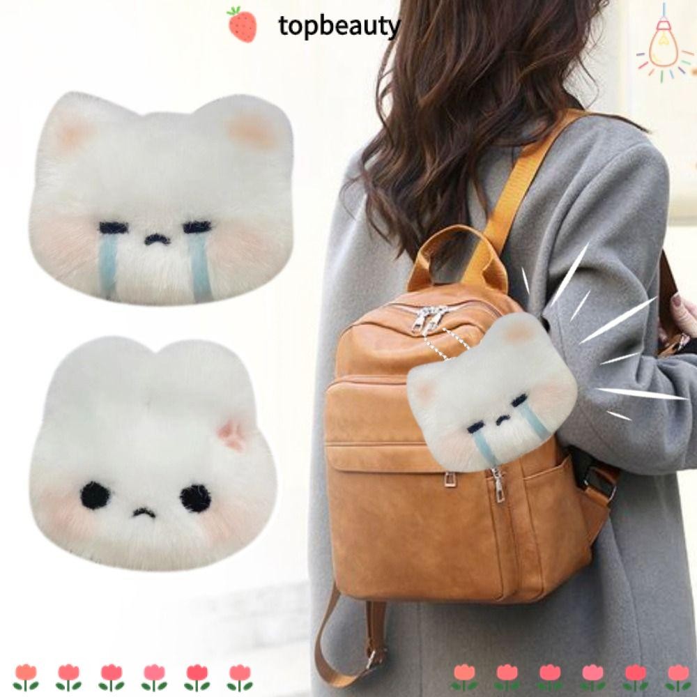 Topbeauty พวงกุญแจกระต่าย, ตุ๊กตาตุ๊กตากระต่ายจี้, เครื่องประดับแขวนน่ารัก Make A Sound Bag Pendant Bag Decorative