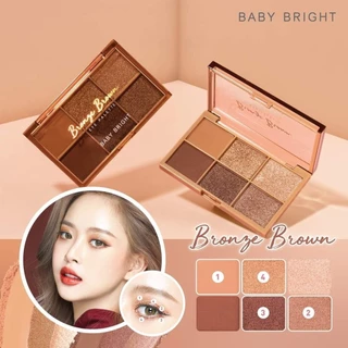 BABY BRIGHT อายแชโดว์ 6ช่อง กันน้ำ ติดทน EYE PALETTE 0.7G X 6COLORS