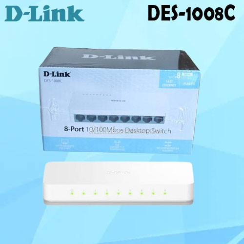 DLINK SWITCH HUB 8PORT DES-1008C