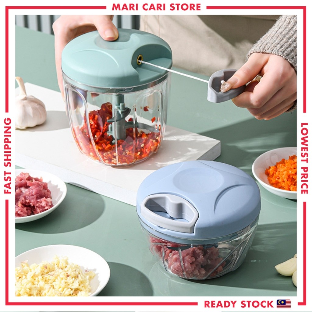 Pencang Bawang Fast Chopper กระเทียม 500ML 900ML เครื่องปั่นเครื่องบด Mini Chopper Speedy Chopper คู