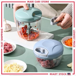 Pencincang Bawang Fast Chopper Garlic 500ML 900ML Blender Grinder Mini Chopper Speedy Chopper Manual Hand Pull