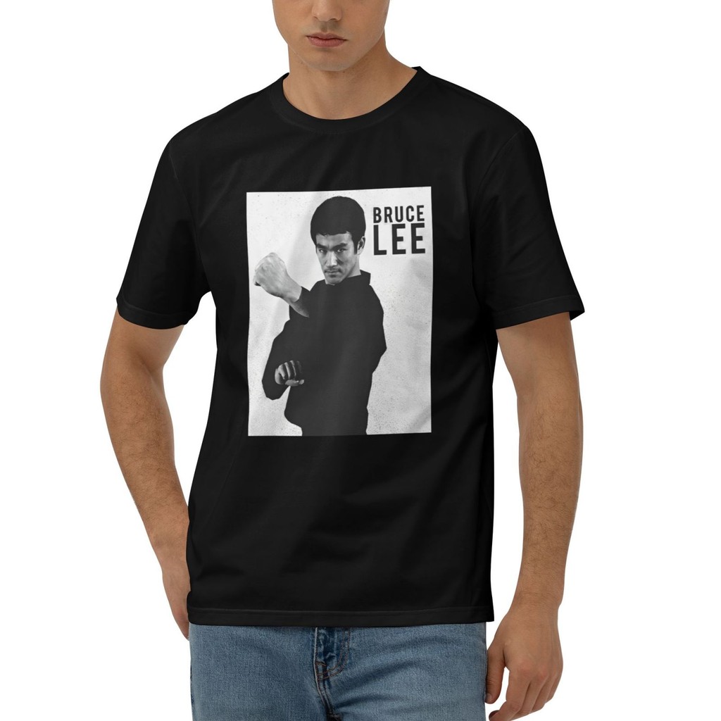เสื้อเชิ๊ตฝ้าย manga bruce lee เกร๋สำหรับผู้ชาย