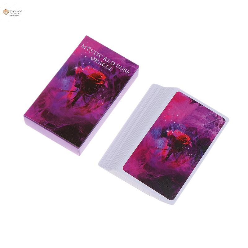 Cod Mystic Red Rose Oracle Deck Situations Deck Tarot Cards Twin Flame Oracle Cards Love Keywords Meaning Table Game Props ใหม่
