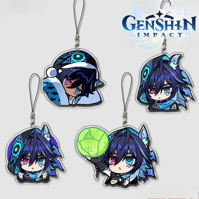 Genshin Impact Doujin โฮมเมด Ororon อะคริลิคโทรศัพท์มือถือโซ่โทรศัพท์มือถือกระเป๋าเป้สะพายหลังจี้