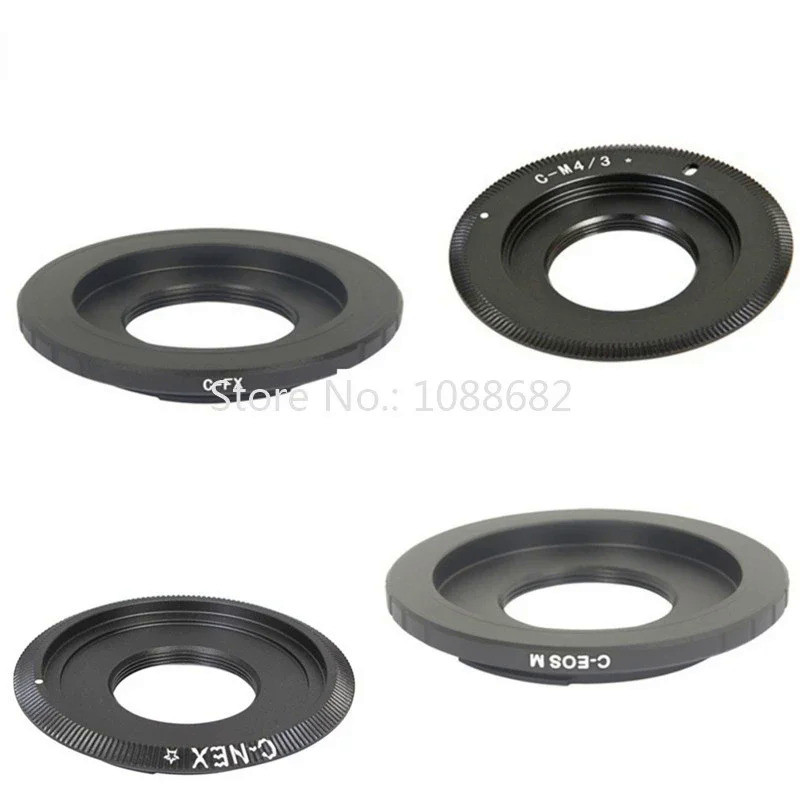 Adapter Ring C Mount Movie Lens To for Canon EOS M FX NEX M4/3 MFT Mount C-EOS M C-NEX C-FX C-M4/3 C